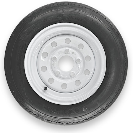 Rubbermaster - Steel Master Rubbermaster 5.30-12 6 Ply Highway Rib Tire and 5 on 4.5 Modular Wheel Assembly 599435